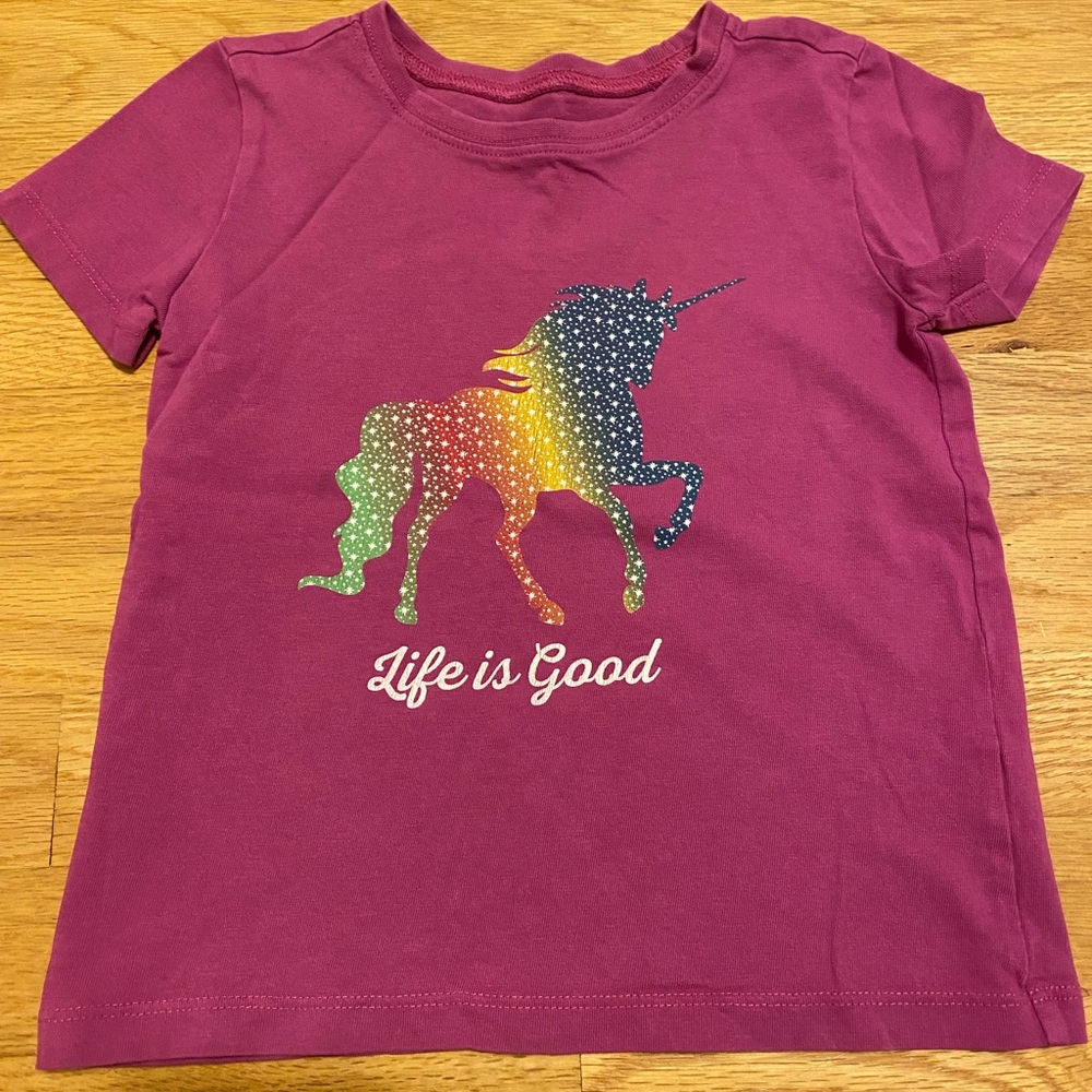 Life is Good Unicorn Shirt